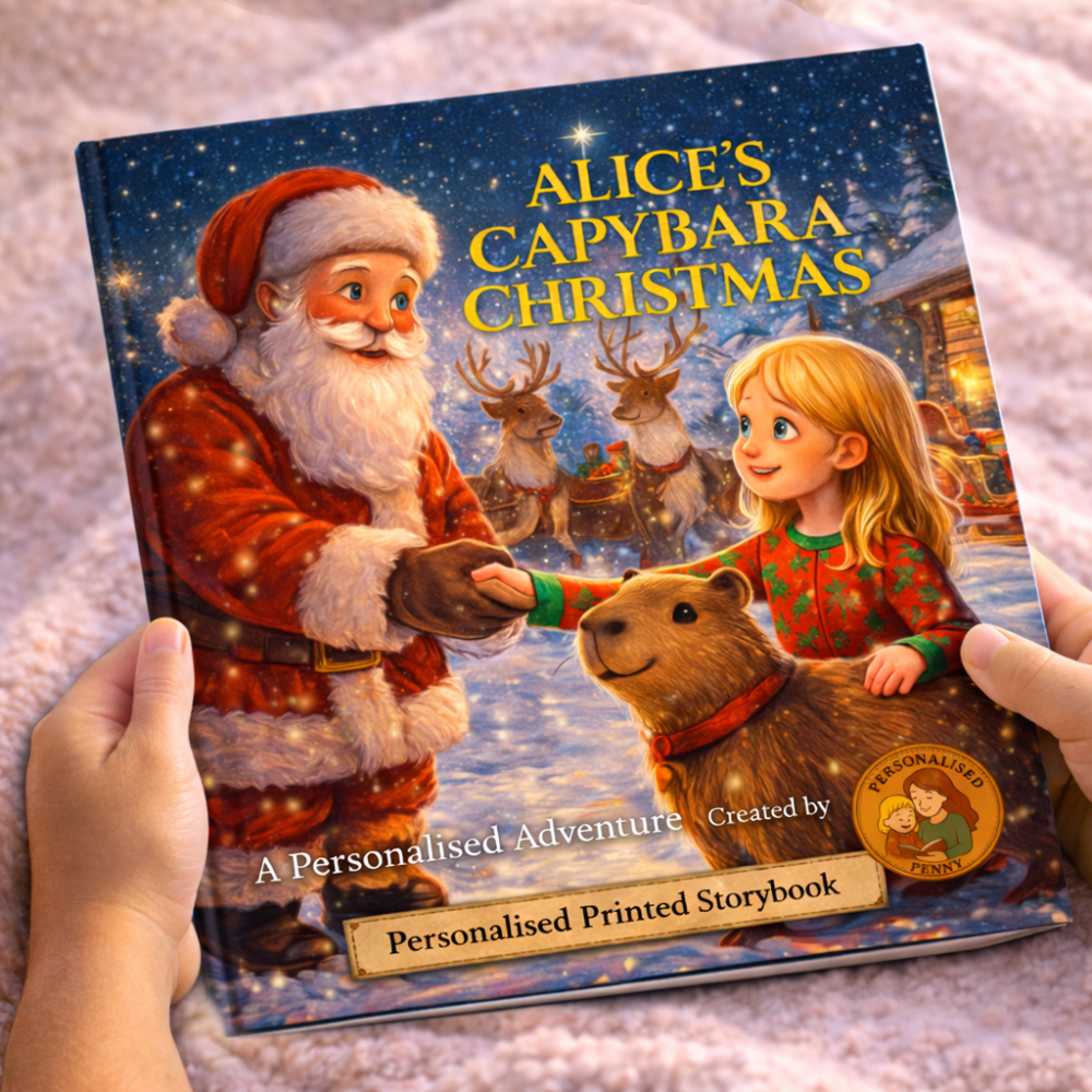 Capybara Christmas Adventure Personalised Book