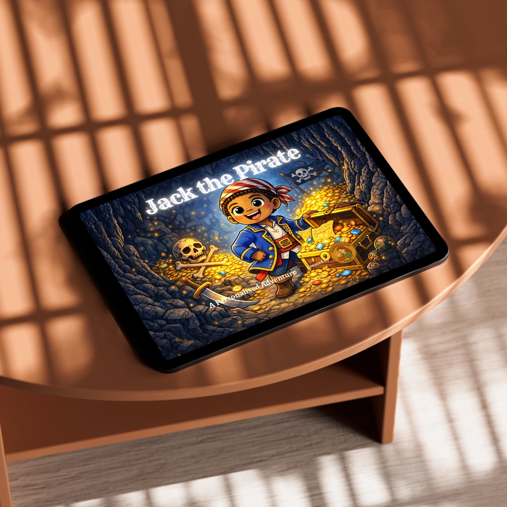 Pirate adventure personalised e-book for boys