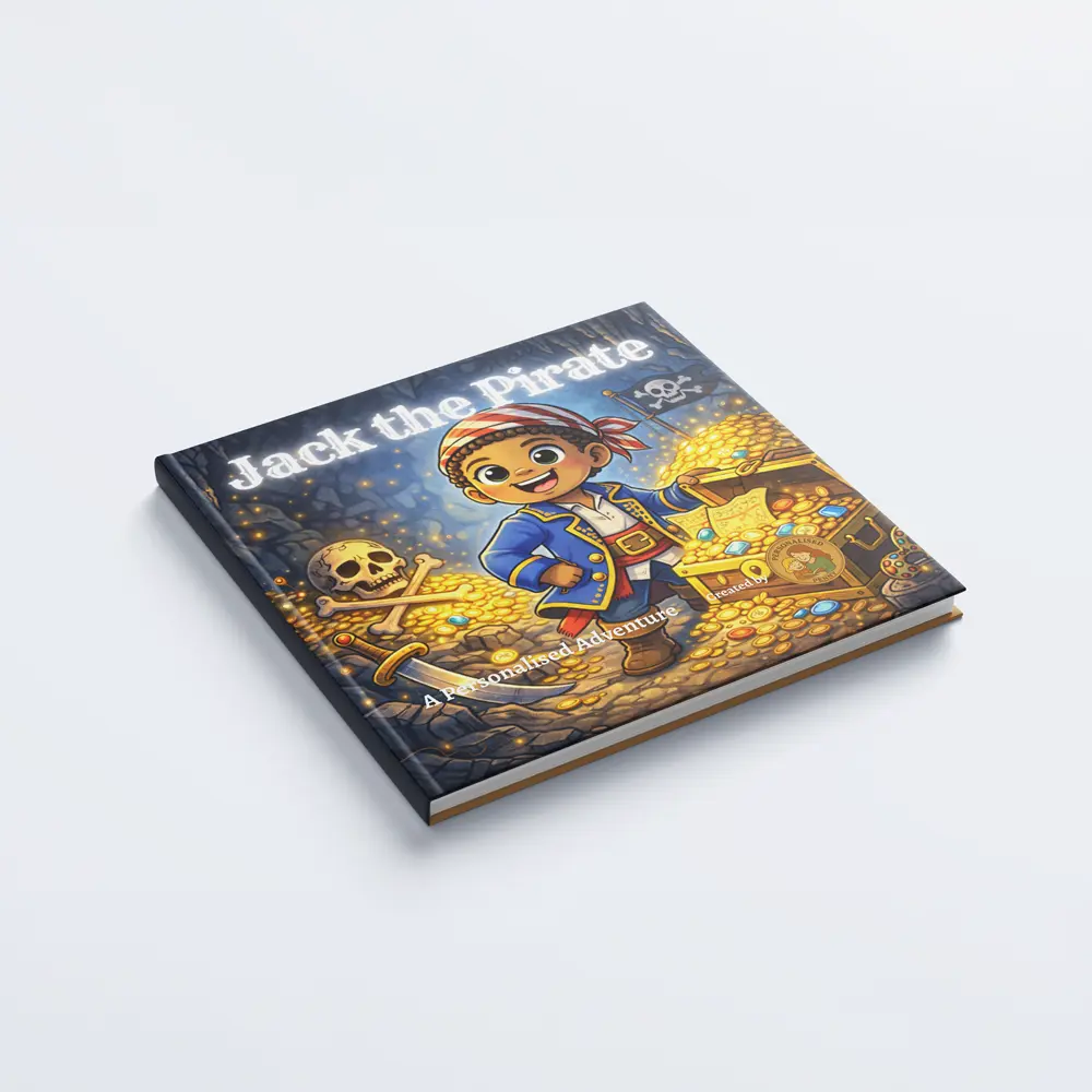 Pirate adventure personalised hardback book for boys