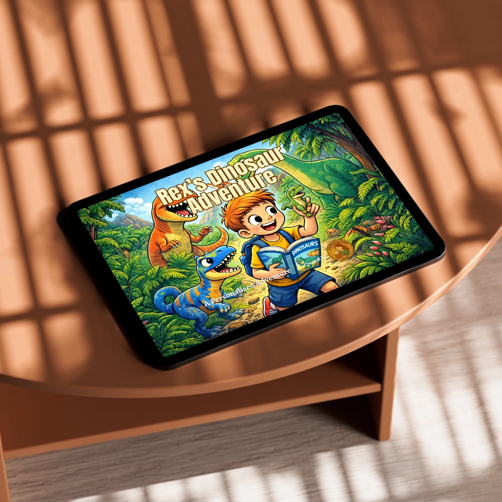 dinosaur adventure - personalised e-book for boys