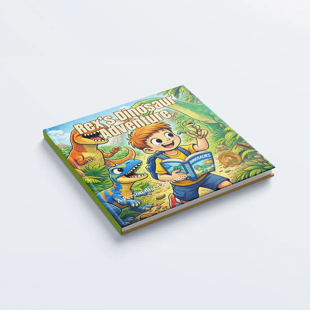 dinosaur adventure - personalised hardback book for boys