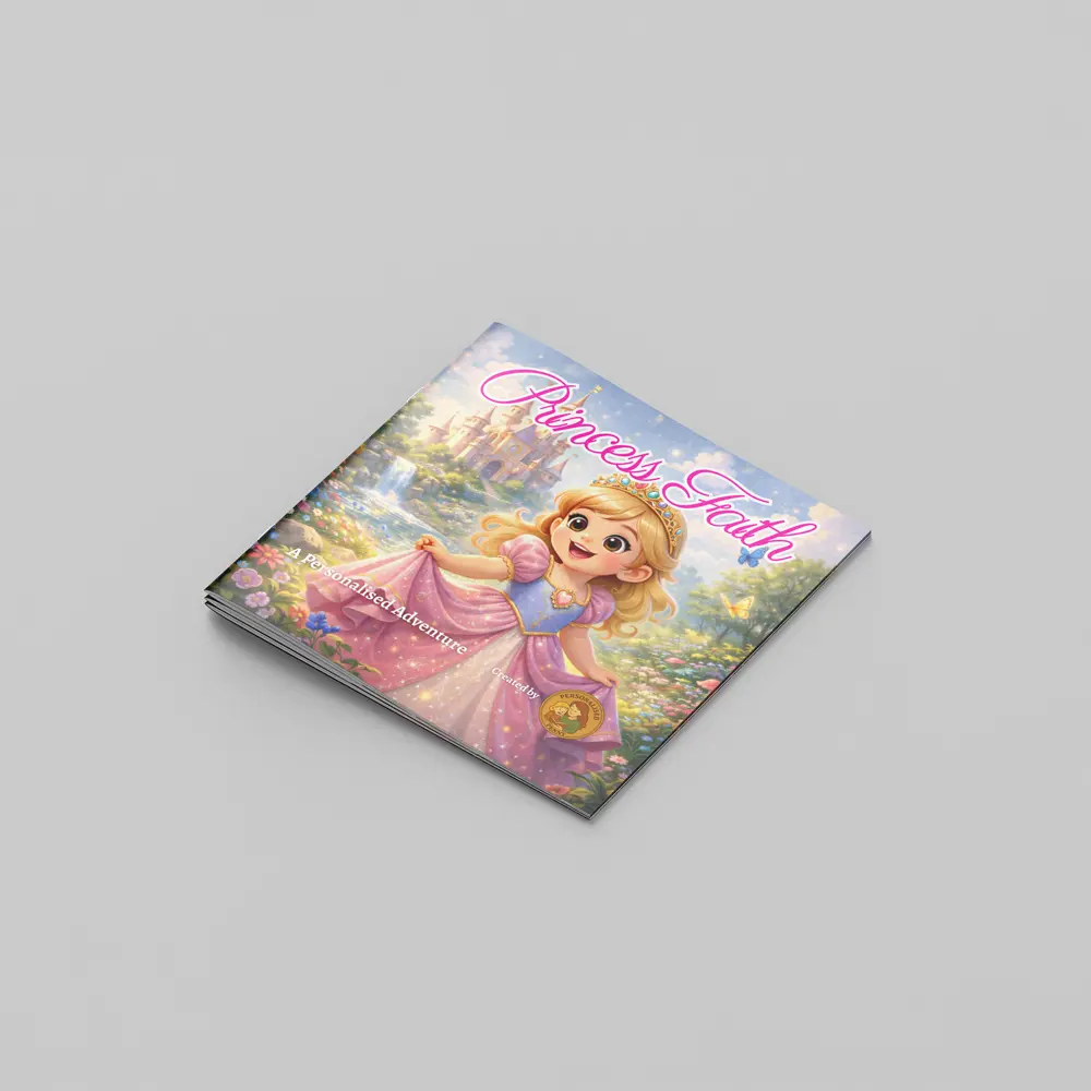 fantasy princess personalised paperback book