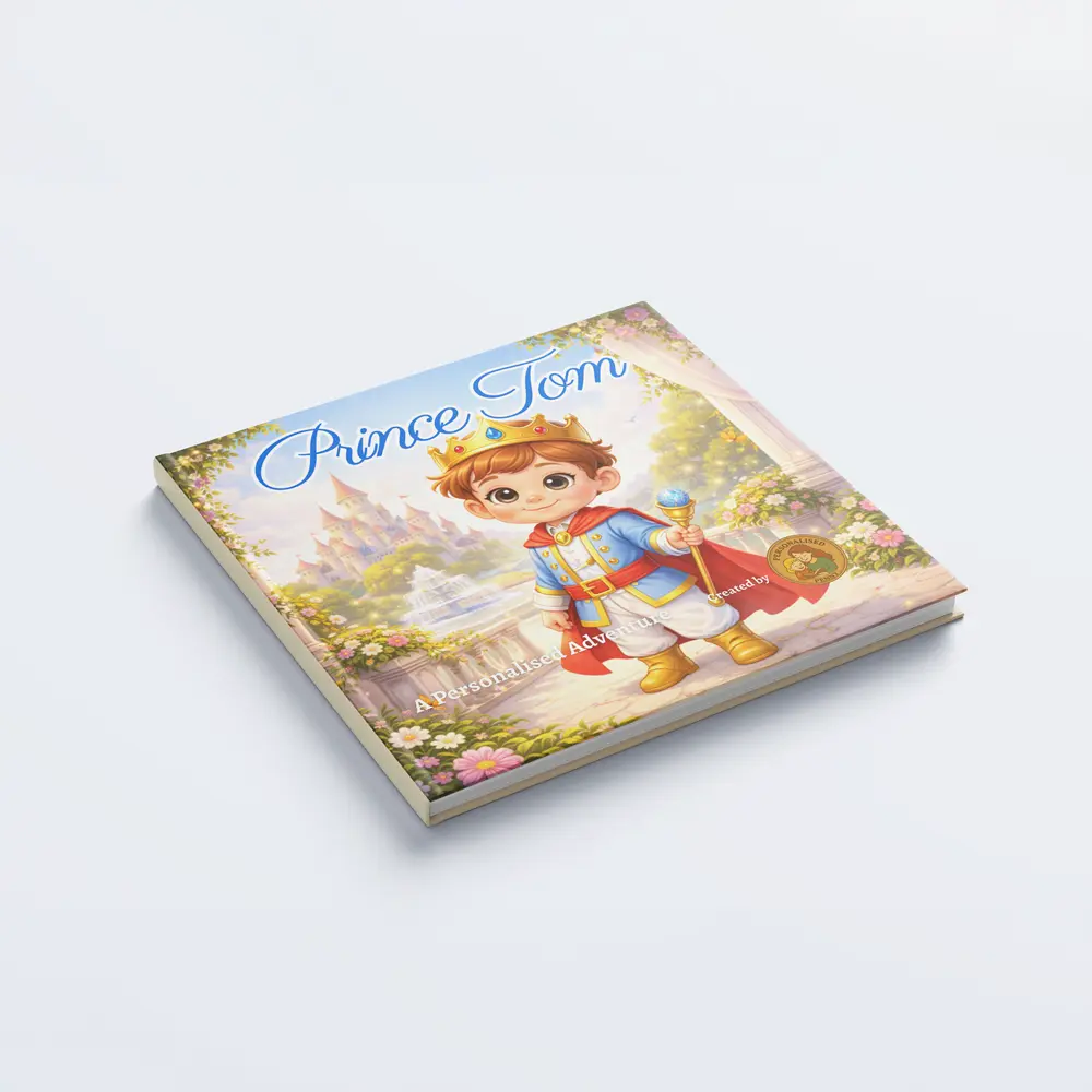 fantasy prince personalised hardback book