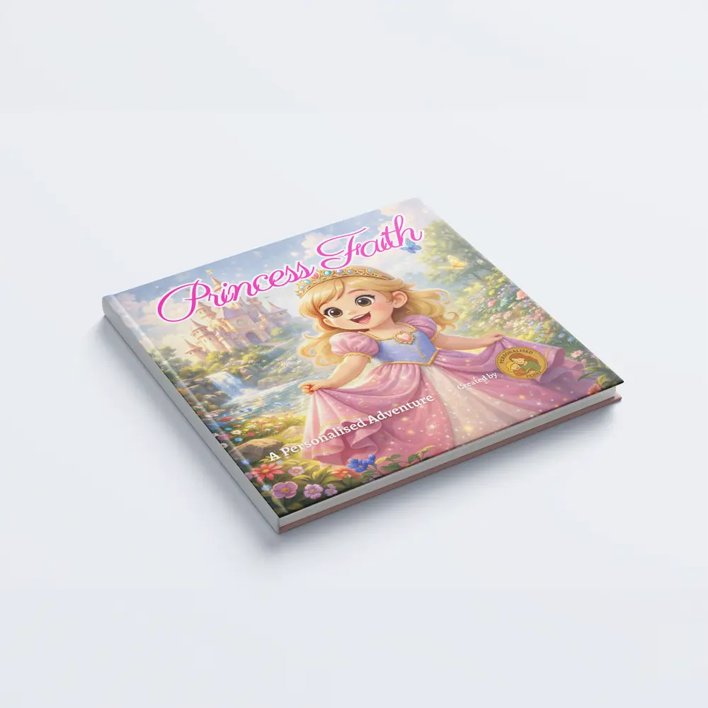 fantasy princess personalised paperback book